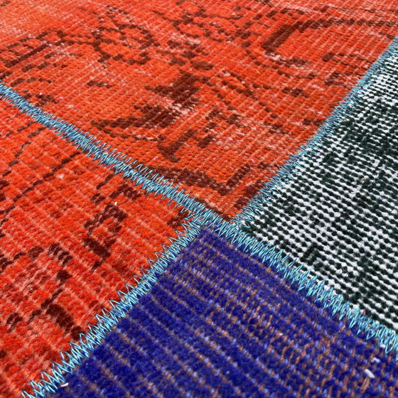 Image 1 of Vintage Turkse patchworkdeken