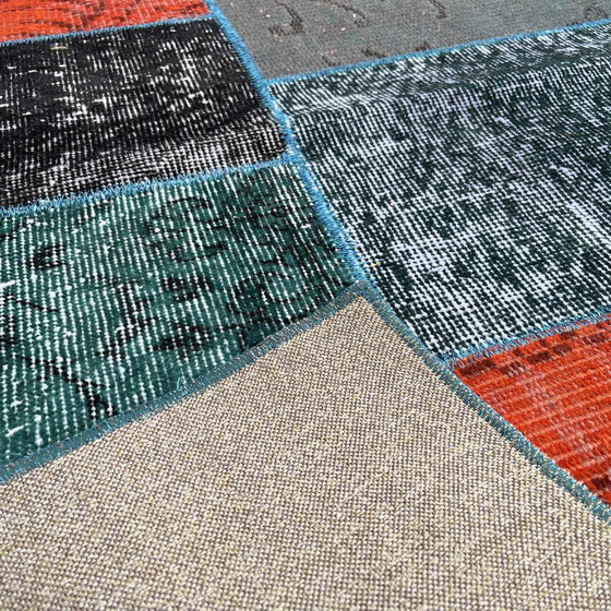 Image 1 of Vintage Turkse patchworkdeken