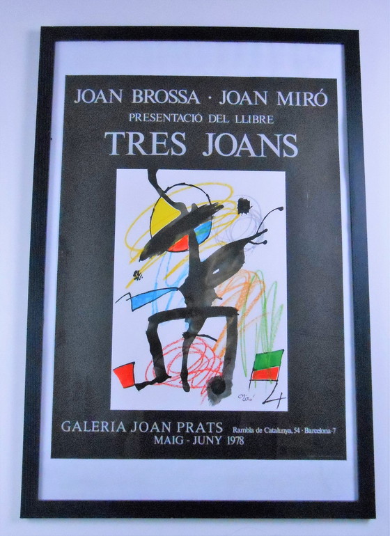 Image 1 of Joan Miró -  originele tentoonstellingsposter