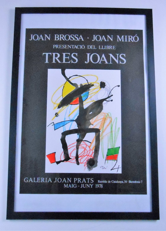 Image 1 of Joan Miró -  originele tentoonstellingsposter