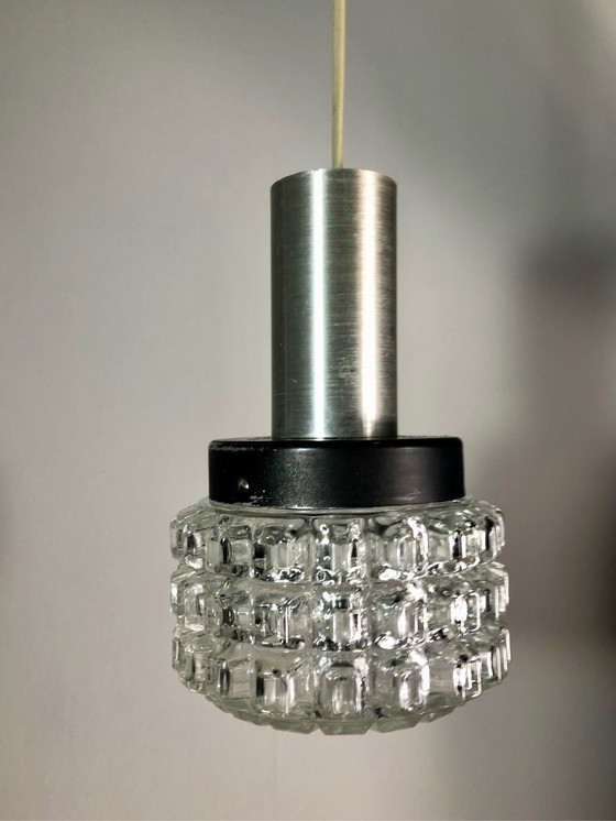 Image 1 of 2x Vintage Deense hanglamp