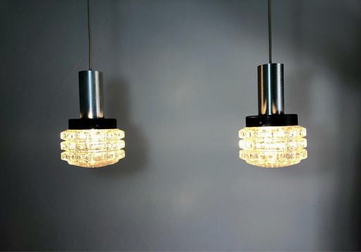 2x Vintage Deense hanglamp