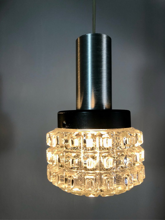 Image 1 of 2x Vintage Deense hanglamp