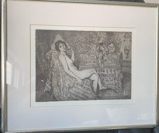 Georges Lemmen- Vrouw met waaier / lady with fan