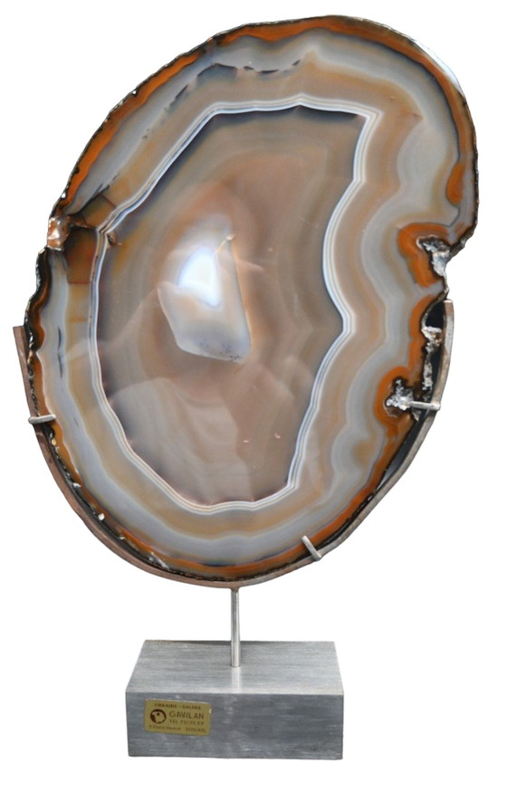 Image 1 of Caramin Christian -Agaat Geode Ambiance-beeld, jaren 70