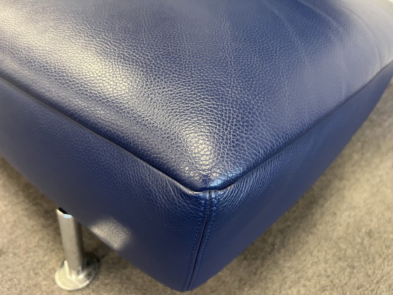 Image 1 of Leolux Akka fauteuil blauw leer