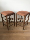 2x vintage Barkruk