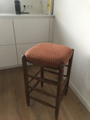 2x vintage Barkruk