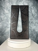Sculptuur van zwarte traan
