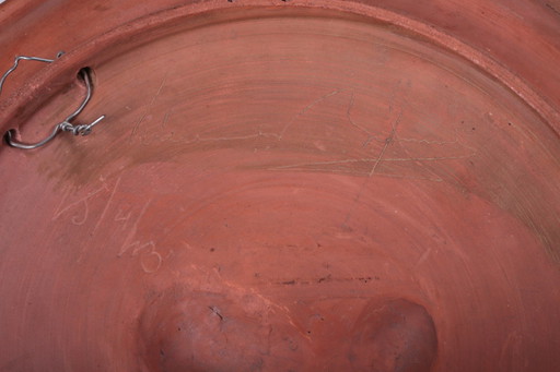 Terracotta Wandbord 100 jaar Vrijheid 1813-1913 oranje huis