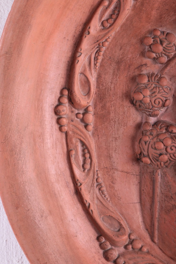 Image 1 of Terracotta Wandbord 100 jaar Vrijheid 1813-1913 oranje huis