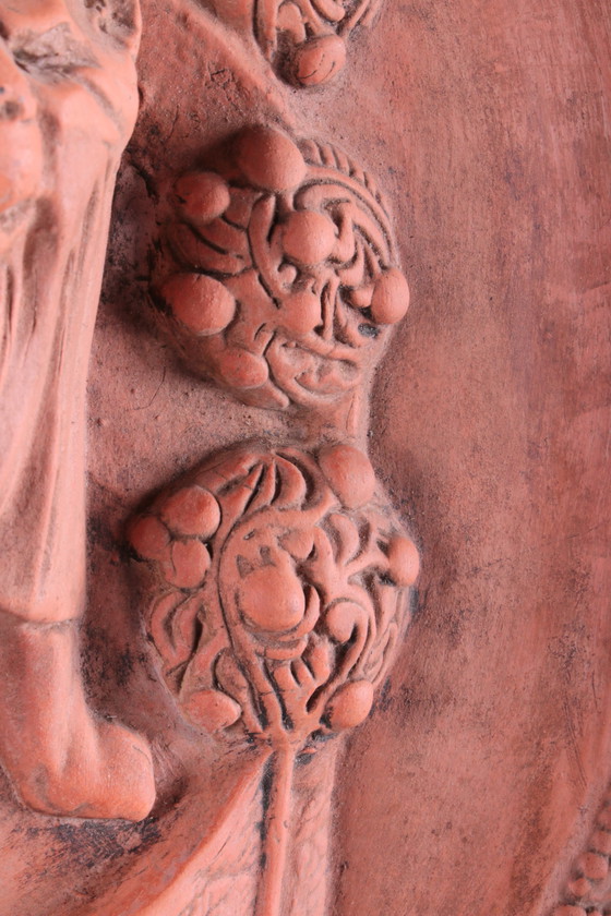 Image 1 of Terracotta Wandbord 100 jaar Vrijheid 1813-1913 oranje huis