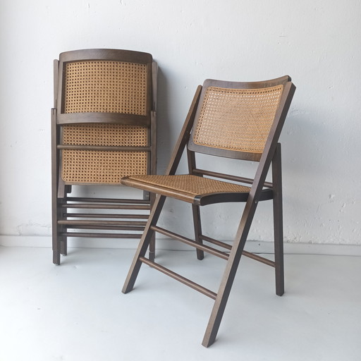 3x Vintage klapstoel