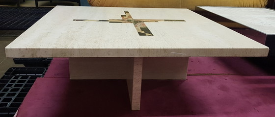 Image 1 of Kingma travertin salontafel