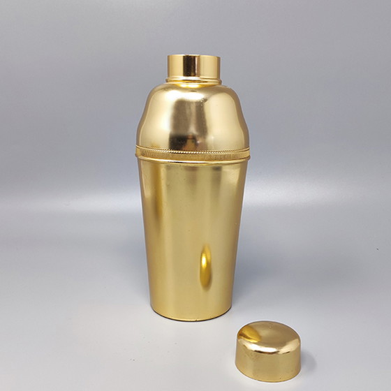 Image 1 of Vintage cocktailshaker met ijsemmer in Aluminium. Gemaakt in Italië