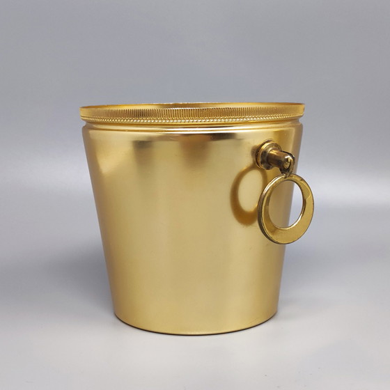 Image 1 of Vintage cocktailshaker met ijsemmer in Aluminium. Gemaakt in Italië