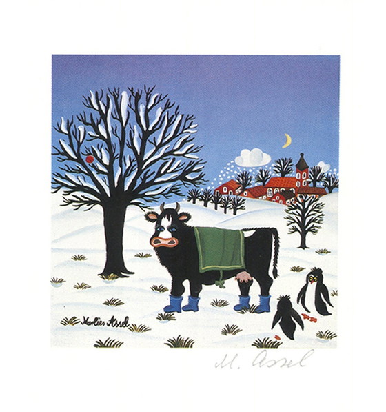 Image 1 of Marlies van Assel-----Koe in de Winter