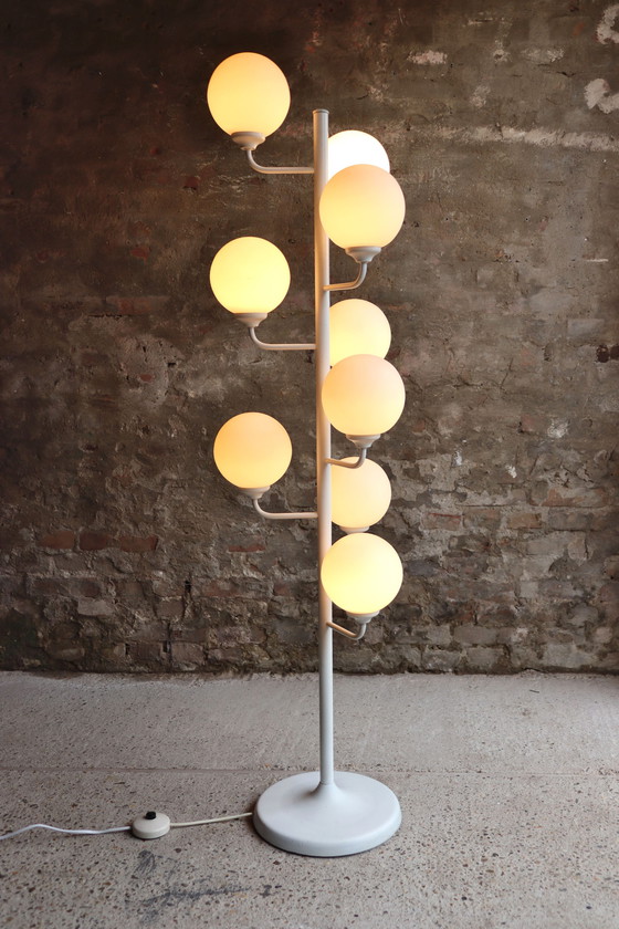 Image 1 of Pako Opaline Globes vloerlamp