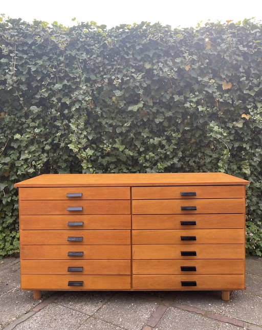 Vintage teak ladekast 