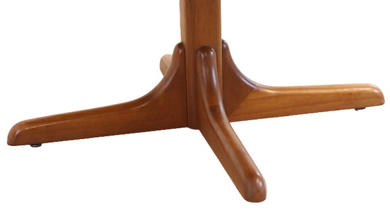 Image 1 of Ronde in hoogte verstelbare eettafel / salontafel 'Madumflud' vintage