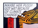 Jack Vissers - Maybe her pussy - offset, gesigneerd