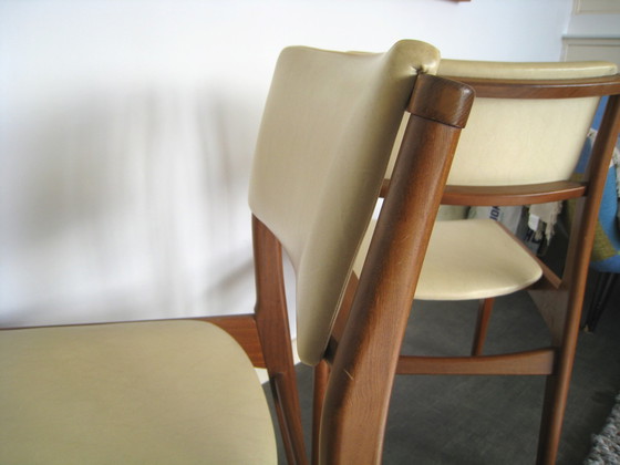 Image 1 of 2x midcentury teak eetkamerstoel