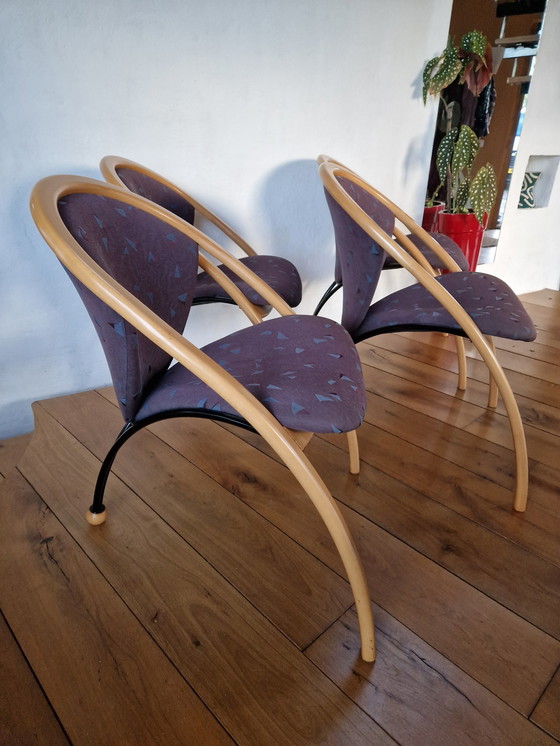 Image 1 of Benze jaren 80 stoelen memphis