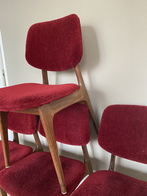 Image 1 of 4x vintage eetkamerstoelen