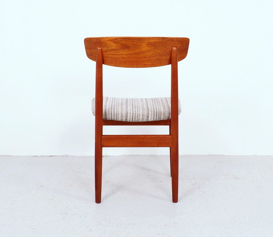 Image 1 of Set Deens design Teak eettafel stoelen, 1960's