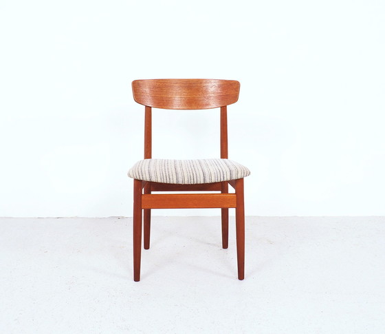 Image 1 of Set Deens design Teak eettafel stoelen, 1960's