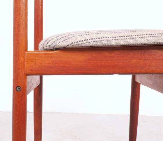 Image 1 of Set Deens design Teak eettafel stoelen, 1960's