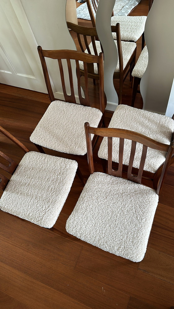 Image 1 of 4x Vintage Midcentury eetkamerstoelen