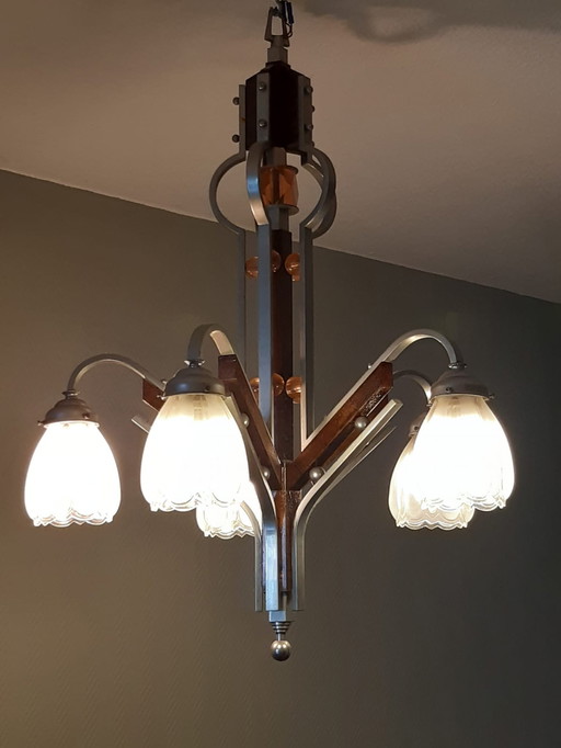 Vintage hanglamp uit Frankrijk