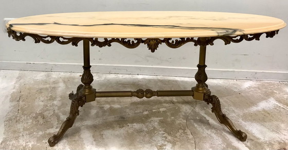 Image 1 of Vintage marmeren salontafel