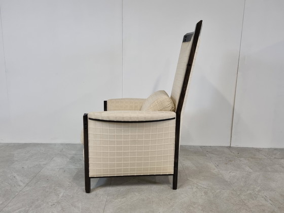 Image 1 of Umberto Asnago Galaxy Peggy fauteuil met hoge rugleuning, jaren 80