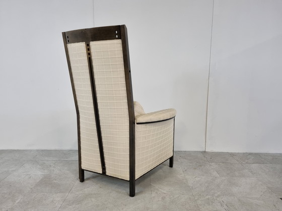 Image 1 of Umberto Asnago Galaxy Peggy fauteuil met hoge rugleuning, jaren 80