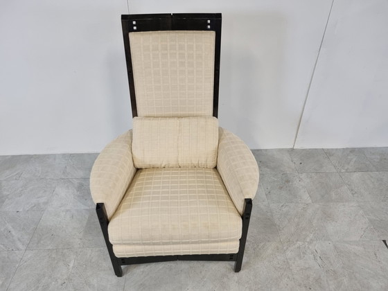 Image 1 of Umberto Asnago Galaxy Peggy fauteuil met hoge rugleuning, jaren 80