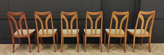 Image 1 of 6x Mid Century eettafel stoelen | Vintage