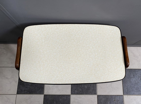 Image 1 of Serveerwagen van Hout en formica, jaren 60 