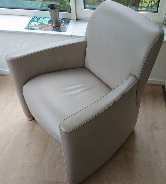 Image 1 of 2x Leolux Quantissimo luxe fauteuils kalfsleder