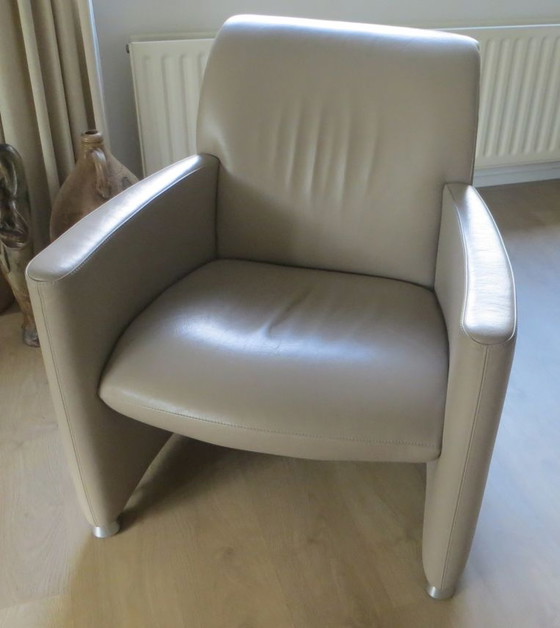 Image 1 of 2x Leolux Quantissimo luxe fauteuils kalfsleder