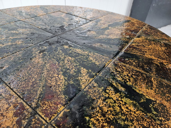 Image 1 of Ronde tegeltafel, fatlava