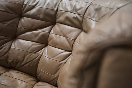 Image 1 of DS 11 modular sofa in brown patchwork leather by De Sede Team for De Sede Swiss