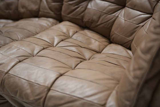 Image 1 of DS 11 modular sofa in brown patchwork leather by De Sede Team for De Sede Swiss