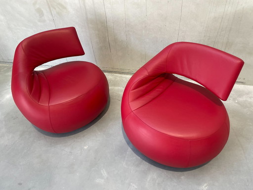 2x Leolux Gisa armchair