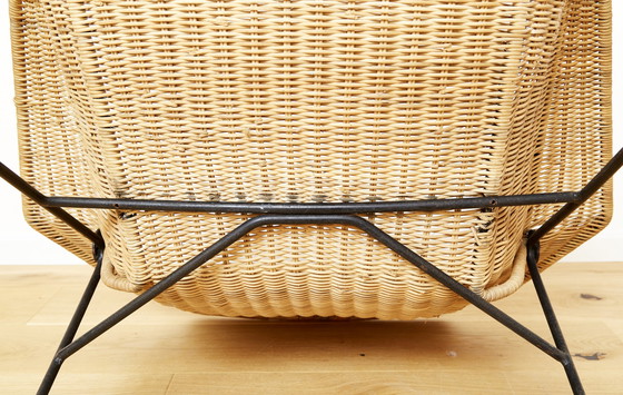 Image 1 of Mid-Century Rattan Lounge Chair