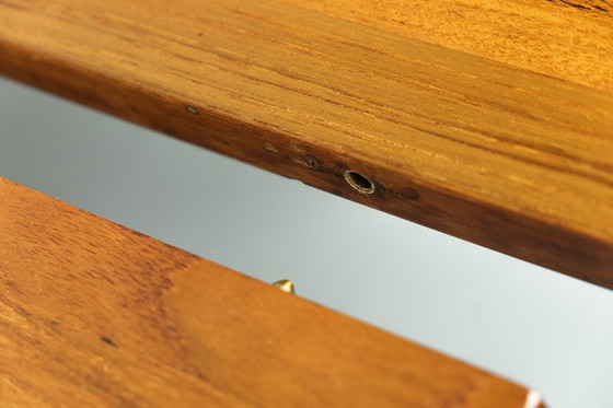 Image 1 of Oval Solid Teak Dining Table with extensions, 1960s