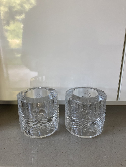 2x Iittala Kuusi Tea light holder