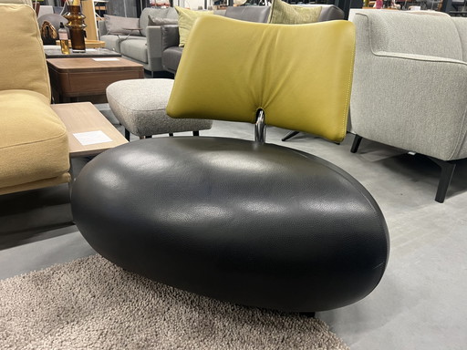 Fauteuil Leolux Pallone noir vert Cuir