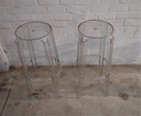 2x Kartell Charles Ghost Philppe Starck bar stool